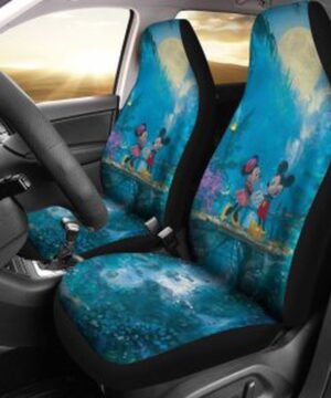 Mickey and Minnie Cartoon Fan Car Seat Cover – Perfect Gift for Disney Lovers!