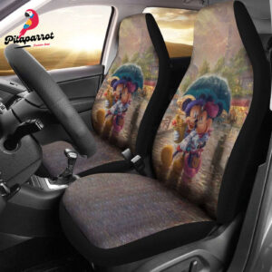 Mickey and Minnie Cute Car Seat Cover - Adorable Disney Design for Kids