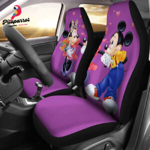 Mickey and Minnie Mouse Car Seat Cover - Disney-themed Protection for Your Vehicle!