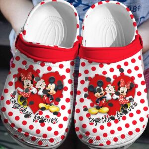Mickey And Minnie Mouse CoupleClogs-Shoes 3D Clog Shoes
