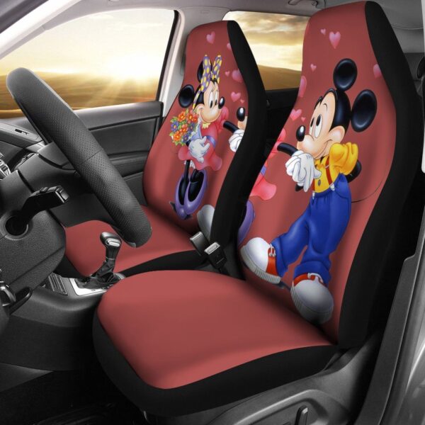 Disney Mickey and Minnie Mouse Cartoon Car Seat Cover – Fun and Functional Design!