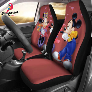 Disney Mickey and Minnie Mouse Cartoon Car Seat Cover - Fun and Functional Design!