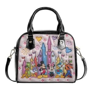 Mickey Cute Leather Handbag Custom Woman Bags Disney Fan Gift