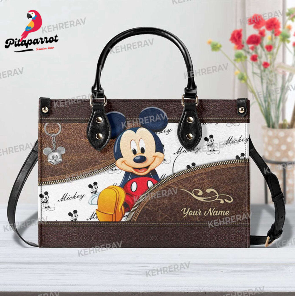Mickey Funny Leather Handbag – Custom Women s Vintage Purse for Mickey Lovers Mickey Funny Leather Handbag – Custom Women s Vintage Purse for Mickey Lovers