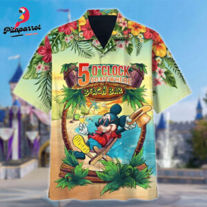 Mickey Mouse Hawaiian Shirt: Beach Vacation Tee for Summer Fun at Magic Kingdom
