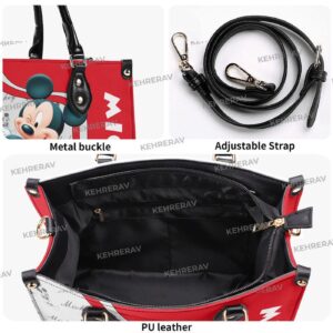 Mickey Lover s Custom Leather Handbag - Vintage Woman s Handmade Bag 3