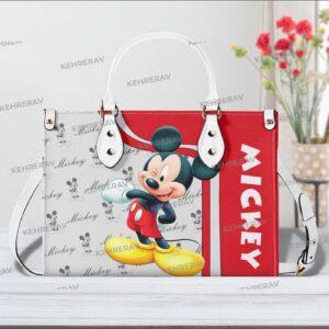 Mickey Lover s Custom Leather Handbag – Vintage Women s Purse