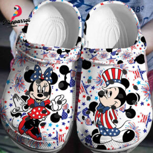 Mickey Minnie 4th of JulyClogs-Shoes-Slippers 3D Clog Shoes