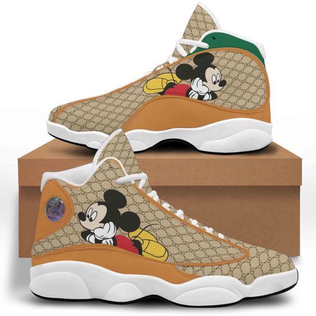 Mickey Mouse Air Jordan 13 Sneaker Custom For Fans Gift for Men Women Mickey Mouse Air Jordan 13 Sneaker Custom For Fans Gift for Men Women