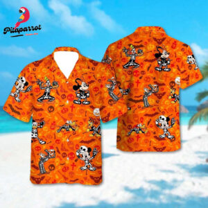 Mickey Mouse Hawaiian Shirt Collection: Halloween & Summer Trip All Over Print Button Up