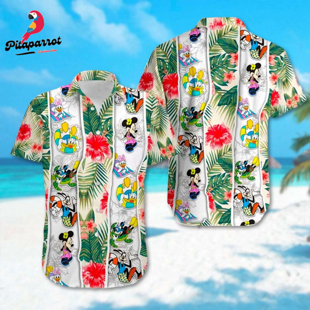 Mickey Mouse Hawaiian Shirt 3D Animated Movie Character Family Vacation Unisex Summer Vibe Shirt Mickey Mouse Hawaiian Shirt 3D Animated Movie Character Family Vacation Unisex Summer Vibe Shirt