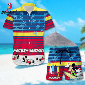 Mickey Mouse Summer Beach Hawaiian Shirt Funny Animated Movie Character Vacation 3D Unisex Tee