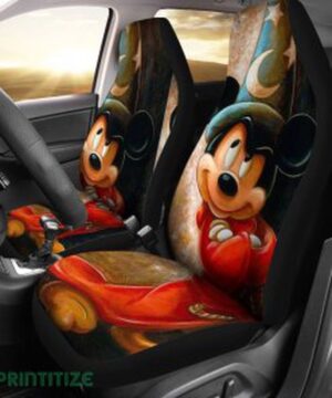 Mickey Mouse Cute Car Seat Cover – Disney Cartoon Theme for Kids