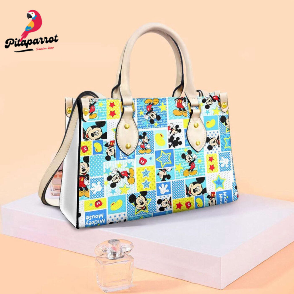 Mickey Mouse Logo Handbag – Funny Disney Fan Gift for Fashionable Ladies Mickey Mouse Logo Handbag – Funny Disney Fan Gift for Fashionable Ladies