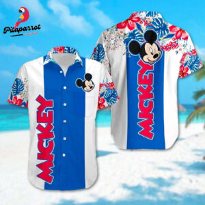 Mickey Mouse Funny Hawaiian Unisex Shirt Summer Vibes 3D Tee for Men & Women