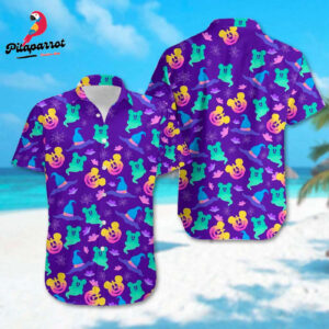 Mickey & Minnie Halloween Hawaiian Shirts - Horror Pumpkin Button Up Magic Kingdom Gift