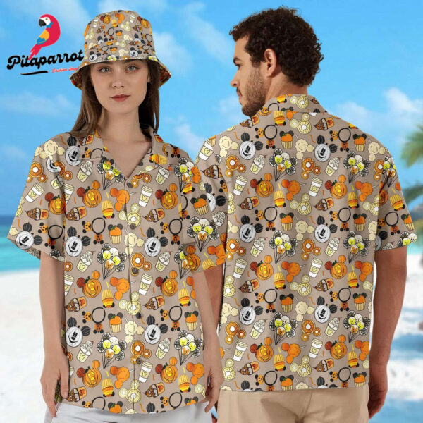 Mickey Mouse Hawaiian Shirt Junk Food Hawaii Halloween Pumpkin All Over Print Shirt