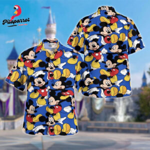 Mickey Mouse Hawaiian Shirt: Summer Vacation Tee for Beach Party in Hawaii