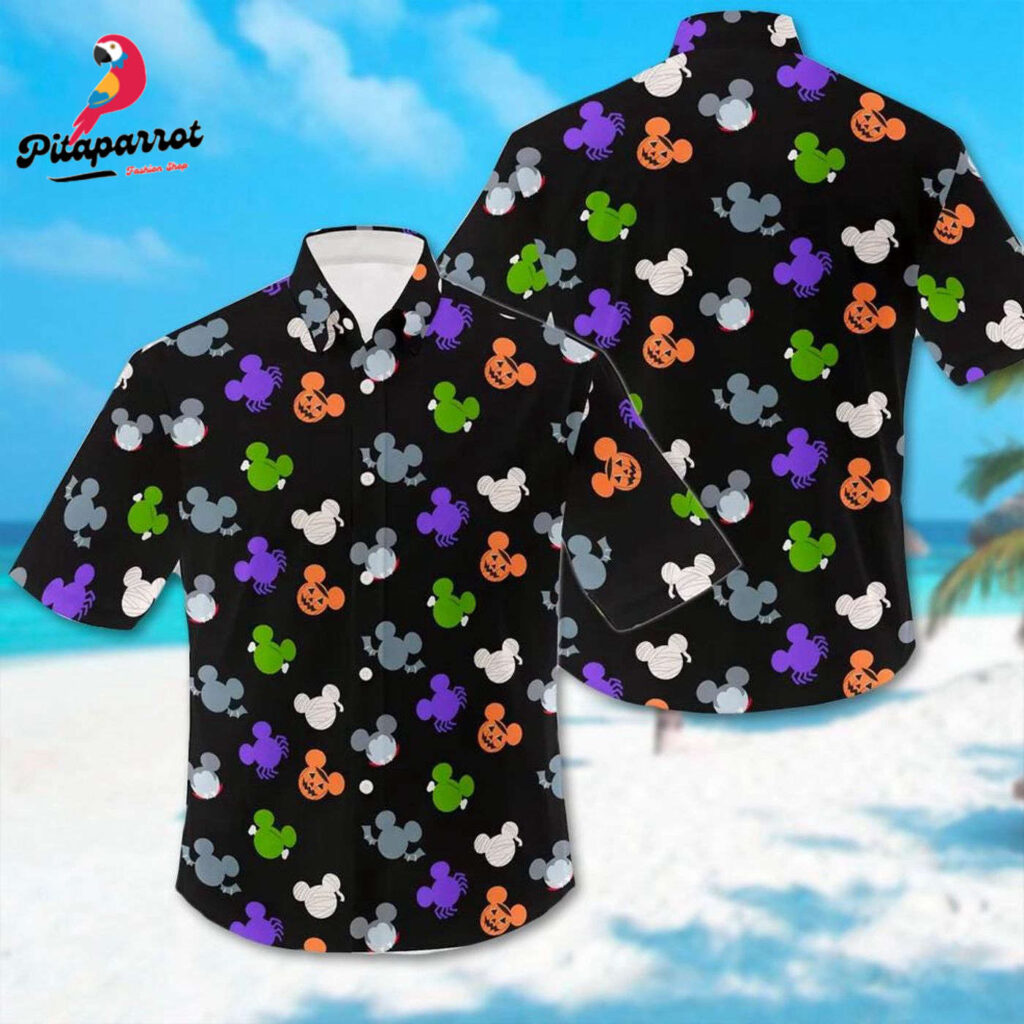 Mickey Mouse Head Hawaiian Shirt – Halloween & Summer Trip All Over Print Button Up Mickey Mouse Head Hawaiian Shirt – Halloween & Summer Trip All Over Print Button Up