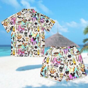 Mickey Mouse Snacks Symbol Hawaiian Shirt – Summer Family Birthday Gift for Kid