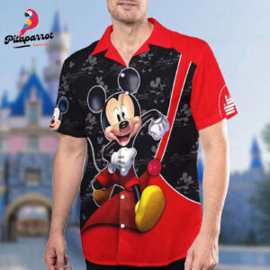 Mickey Mouse Hawaiian Shirt - 3D Cartoon All Over Print Button Up - Perfect Gift!