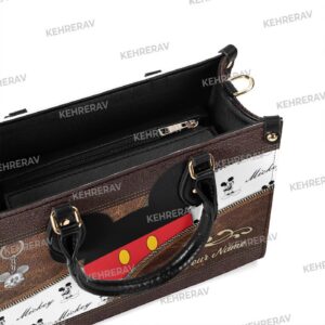 Mickey Symbol Leather Handbag Women s Mickey Bags & Purses Custom Handmade Vintage 3