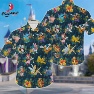 Mickey Tropical Hawaiian Shirt - Funny Minnie Mouse Donald Daisy Duck Stitch Summer Vacation Shirt - Hawaii Family Gift