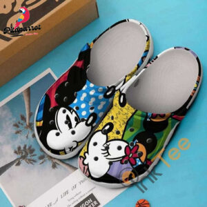 Minnie And Mickey Mouse Flower Unisex Classic Clogs For Fans Unisex Gifts 2024