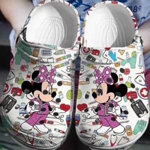 Minnie Mouse Nurse Clogs 3D Clog Shoes – 90sfootwear