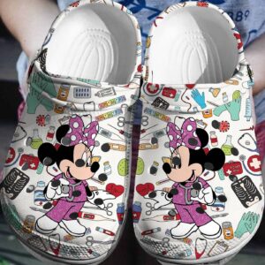 Minnie Mouse NurseClogs-Shoes 3D Clog Shoes
