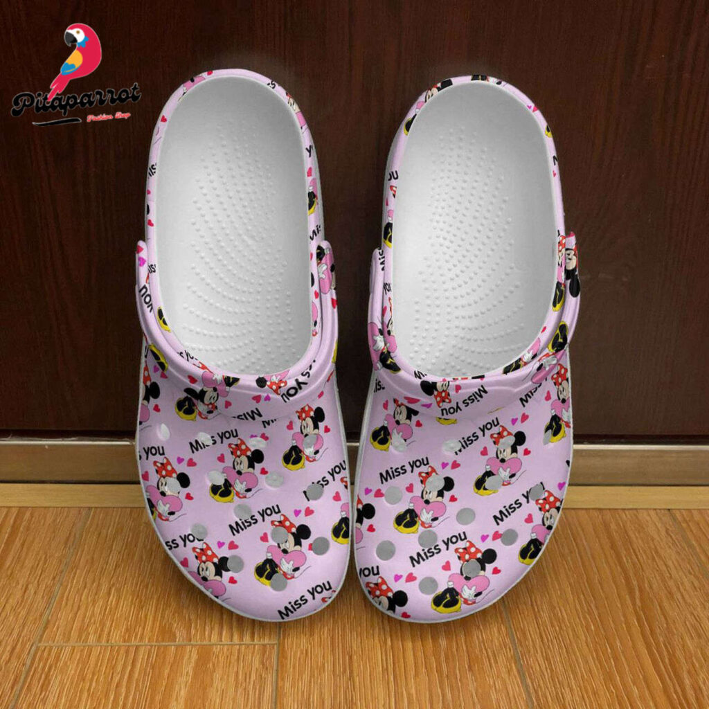 Minnie Mouse On Light Pink Unisex Classic Clogs For Fans Unisex Gifts 2024 Minnie Mouse On Light Pink Unisex Classic Clogs For Fans Unisex Gifts 2024