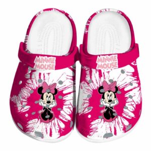 Minnie Mouse Splatter Graphics Clogs For Kids And Adults