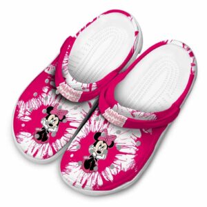 Minnie Mouse Splatter Graphics Clogs For Kids And Adults 3