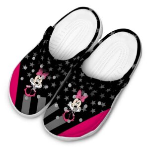 Minnie Mouse Stellar Stripes Theme Clogs For Kids And Adults 5