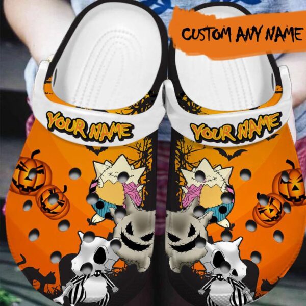 Orange Halloween Pokemon Clogs