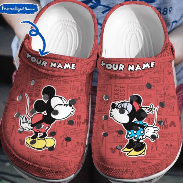 Personalized Classic Mickey MinnieClogs-Shoes 3D Clog Shoes