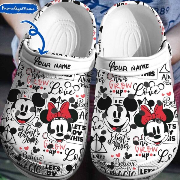 Personalized Disney Memories Mickey MinnieClogs-Shoes 3D Clog Shoes