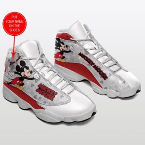 Personalized Disney Mickey Mouse Disney Mickey Sport Air Jordan 13 Sneaker Shoes