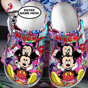 Personalized Mickey And Minnie Mouse Disney Cartoon AdultsClogs-ShoesUnisex Cartoon Clog Shoes