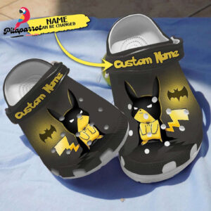 Personalized Pokemon Pikachu Batman Clogs