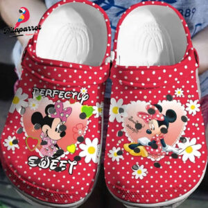 Ping Bow Minnie And Red Bow Minnie Red And Polka Dots Clogs For Kids And Adults
