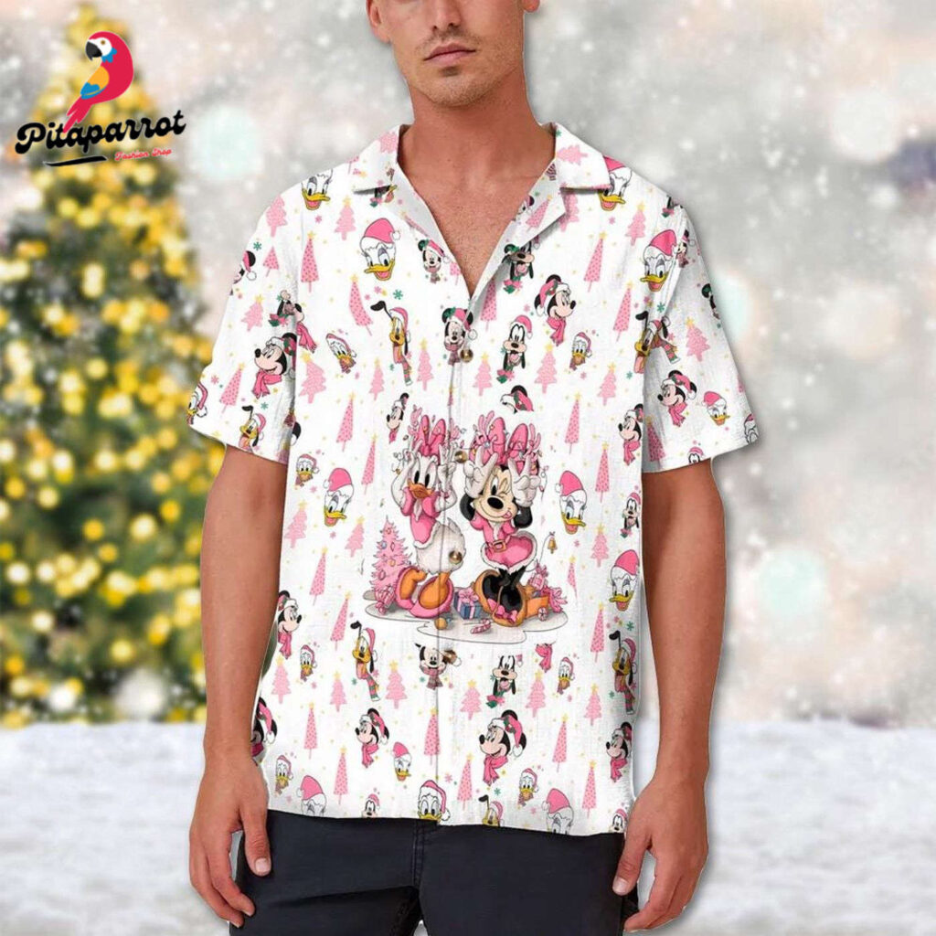 Pink Minnie Mouse Christmas Tree Hawaiian Shirt Disney Xmas & Hawaii Shirts Pink Minnie Mouse Christmas Tree Hawaiian Shirt Disney Xmas & Hawaii Shirts