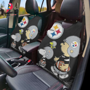 Pittsburgh Steelers Snoopy & Charlie Brown Vest Style Car Seat Cover
