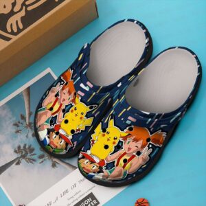 Pokemon Ash Ketchum Misty Navy Unisex Classic Clogs For Fans Unisex Gifts 2025