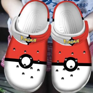 Pokemon Ball Crocs Shoes For Pikachu Fans Clogs Crocband Shoes