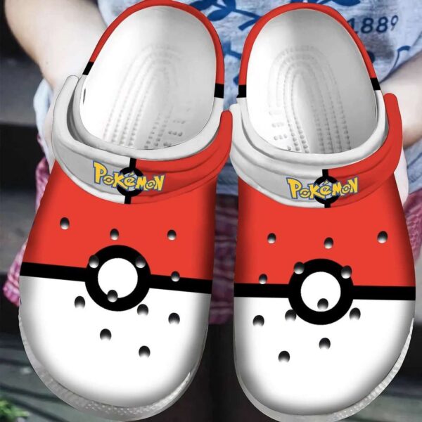 Pokemon Ball Crocs Shoes For Pikachu Fans Clogs Crocband Shoes