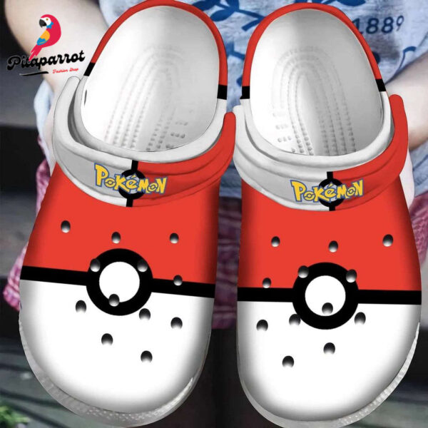 Pokemon Ball Crocs Shoes For Pikachu Fans Clogs Crocband Shoes