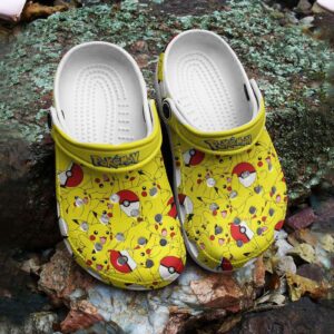 Pokemon Ball Pikachu Yellow Clogs