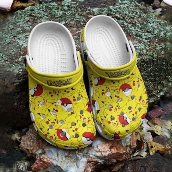 Pokemon Ball Pikachu Yellow Clogs