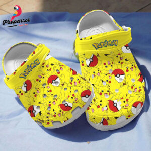 Pokemon Ball Pikachu Yellow Clogs